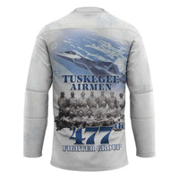 Tuskegee Airmen 477th Fighter Group Hockey Jersey Blue Sky Heritage - Wonder Print Shop