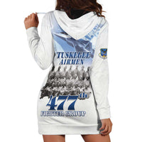 Tuskegee Airmen 477th Fighter Group Hoodie Dress Blue Sky Heritage - Wonder Print Shop