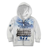 Tuskegee Airmen 477th Fighter Group Kid Hoodie Blue Sky Heritage - Wonder Print Shop