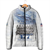 Tuskegee Airmen 477th Fighter Group Padded Jacket Blue Sky Heritage - Wonder Print Shop
