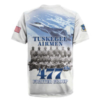 Tuskegee Airmen 477th Fighter Group Rugby Jersey Blue Sky Heritage - Wonder Print Shop