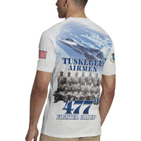 Tuskegee Airmen 477th Fighter Group Rugby Jersey Blue Sky Heritage - Wonder Print Shop