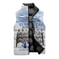 Tuskegee Airmen 477th Fighter Group Sleeveless Puffer Jacket Blue Sky Heritage - Wonder Print Shop