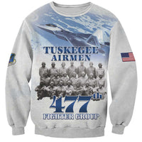 Tuskegee Airmen 477th Fighter Group Sweatshirt Blue Sky Heritage - Wonder Print Shop