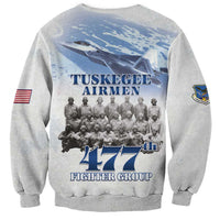 Tuskegee Airmen 477th Fighter Group Sweatshirt Blue Sky Heritage - Wonder Print Shop