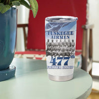 Tuskegee Airmen 477th Fighter Group Tumbler Cup Blue Sky Heritage - Wonder Print Shop