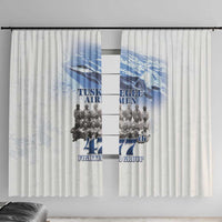 Tuskegee Airmen 477th Fighter Group Window Curtain Blue Sky Heritage - Wonder Print Shop