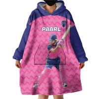 Custom South Africa Paarl Cricket Wearable Blanket Hoodie We Are Champions - Wonder Print Shop