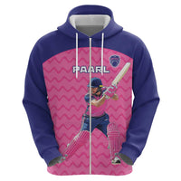 Custom South Africa Paarl Cricket Zip Hoodie We Are Champions - Wonder Print Shop