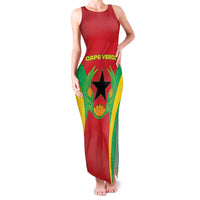Personalised Cape Verde Family Matching Tank Maxi Dress and Hawaiian Shirt National Flag Of Cape Verde 1975-1992 - Wonder Print Shop