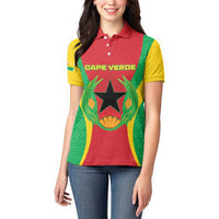 Personalised Cape Verde Women Polo Shirt National Flag Of Cape Verde 1975-1992 - Wonder Print Shop