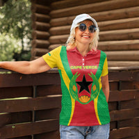 Personalised Cape Verde Women Polo Shirt National Flag Of Cape Verde 1975-1992 - Wonder Print Shop