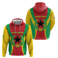 Personalised Cape Verde Zip Hoodie National Flag Of Cape Verde 1975-1992 - Wonder Print Shop