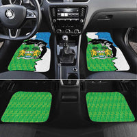Personalised Sierra Leone Car Mats Chimpanzee With Coat Of Arms - Wonder Print Shop