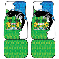 Personalised Sierra Leone Car Mats Chimpanzee With Coat Of Arms - Wonder Print Shop