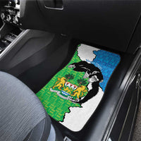 Personalised Sierra Leone Car Mats Chimpanzee With Coat Of Arms - Wonder Print Shop