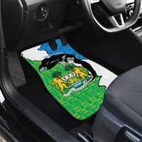 Personalised Sierra Leone Car Mats Chimpanzee With Coat Of Arms - Wonder Print Shop