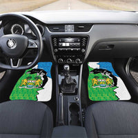 Personalised Sierra Leone Car Mats Chimpanzee With Coat Of Arms - Wonder Print Shop