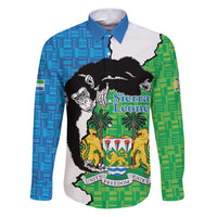 Personalised Sierra Leone Family Matching Puletasi and Hawaiian Shirt Chimpanzee With Coat Of Arms - Wonder Print Shop