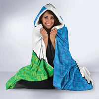 Personalised Sierra Leone Hooded Blanket Chimpanzee With Coat Of Arms
