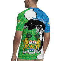 Personalised Sierra Leone Rugby Jersey Chimpanzee With Coat Of Arms - Wonder Print Shop