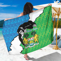 Personalised Sierra Leone Sarong Chimpanzee With Coat Of Arms - Wonder Print Shop