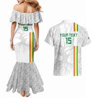 Custom Senegal Football Couples Matching Mermaid Dress and Hawaiian Shirt Road To Champions
