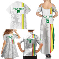 Custom Senegal Football Family Matching Summer Maxi Dress and Hawaiian Shirt Road To Champions