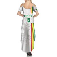 Custom Senegal Football Family Matching Summer Maxi Dress and Hawaiian Shirt Road To Champions
