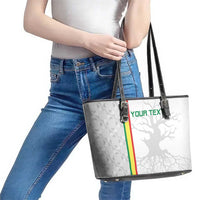Custom Senegal Football Leather Tote Bag Road To Champions