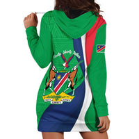 Personalised Namibia Independence Day Hoodie Dress Coat Of Arms With African Pattern