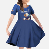 Namibia Rugby Custom Kid Short Sleeve Dress Go Welwitschias