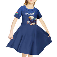 Namibia Rugby Custom Kid Short Sleeve Dress Go Welwitschias