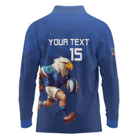Namibia Rugby Custom Long Sleeve Polo Shirt Go Welwitschias