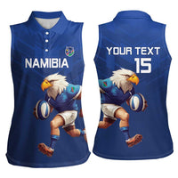 Namibia Rugby Custom Women Sleeveless Polo Shirt Go Welwitschias