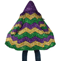 Mardi Gras Zigzag Sparkle Style Cloak