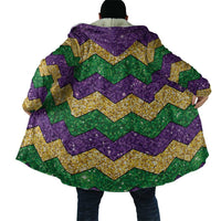 Mardi Gras Zigzag Sparkle Style Cloak