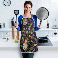 Mardi Gras Carnival Night Apron Jester Mask Fantasy