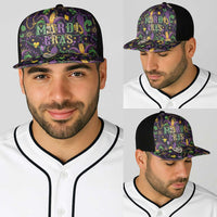 Mardi Gras Carnival Night Baseball Net Cap Jester Mask Fantasy