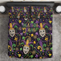 Mardi Gras Carnival Night Bedding Set Jester Mask Fantasy