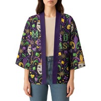 Mardi Gras Carnival Night Kimono Jester Mask Fantasy