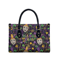 Mardi Gras Carnival Night Leather Bag Jester Mask Fantasy
