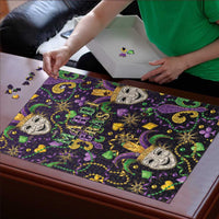 Mardi Gras Carnival Night Puzzle Jester Mask Fantasy