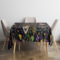 Mardi Gras Carnival Night Tablecloth Jester Mask Fantasy
