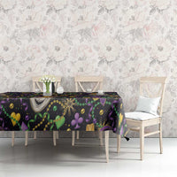 Mardi Gras Carnival Night Tablecloth Jester Mask Fantasy