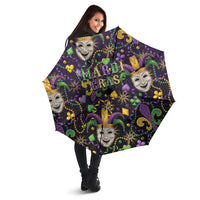 Mardi Gras Carnival Night Umbrella Jester Mask Fantasy