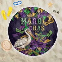 Mardi Gras Pelican Beach Blanket Let the Good Times Roll