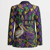 Mardi Gras Pelican Blazer Let the Good Times Roll