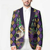 Mardi Gras Pelican Blazer Let the Good Times Roll