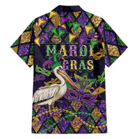 Mardi Gras Pelican Family Matching Tank Maxi Dress and Hawaiian Shirt Let the Good Times Roll
